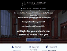 Tablet Screenshot of aneeqahmad.com